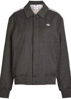 Quilted wool-blend jacket