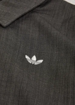 Quilted wool-blend jacket