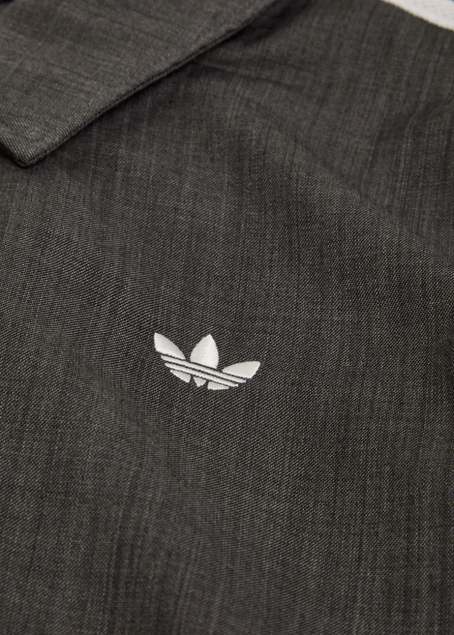 Quilted wool-blend jacket