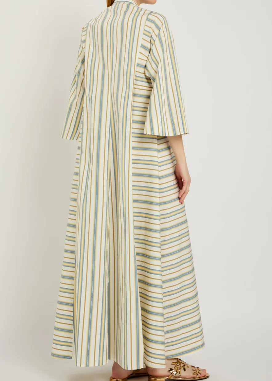 Rachel striped cotton maxi dress