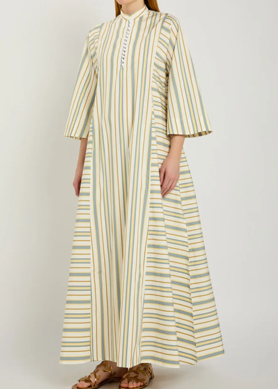 Rachel striped cotton maxi dress