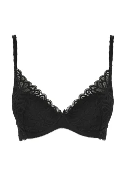 Raffine black lace push-up bra
