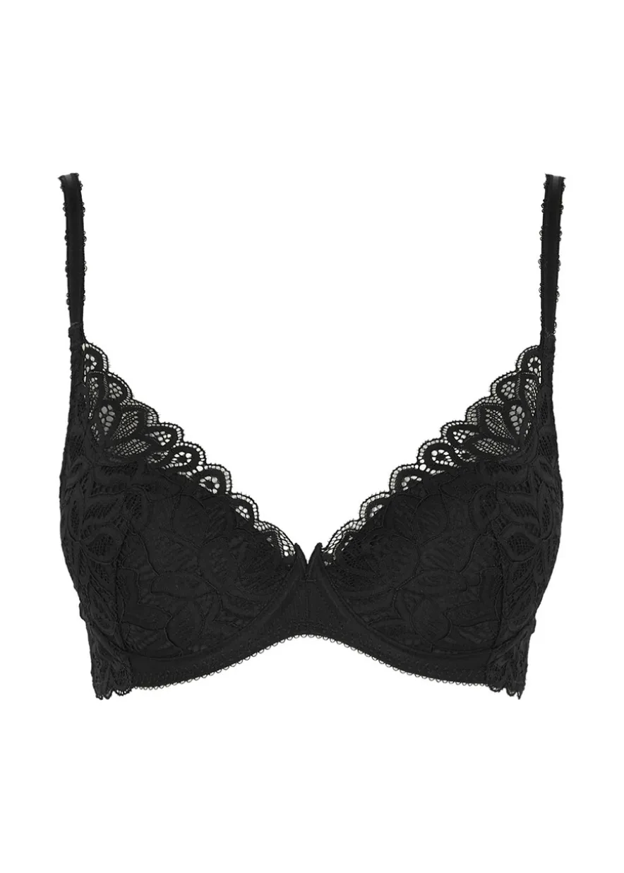 Raffine black lace push-up bra