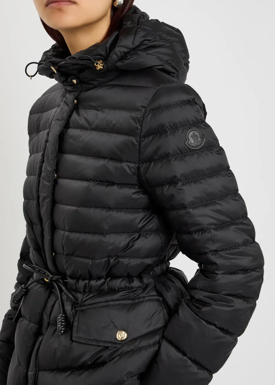 Raies hooded padded nylon jacket
