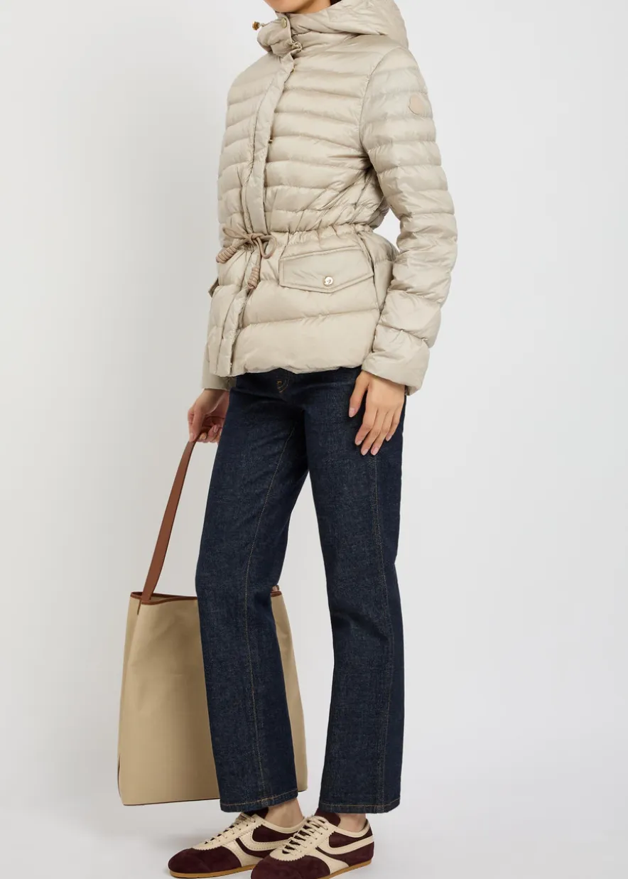 Raies hooded padded nylon jacket