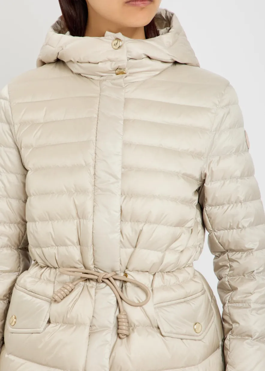 Raies hooded padded nylon jacket