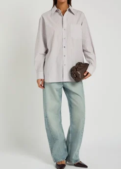 Ramona printed cotton-poplin shirt