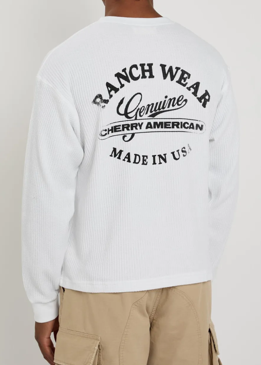 Ranchwear printed waffle T-shirt