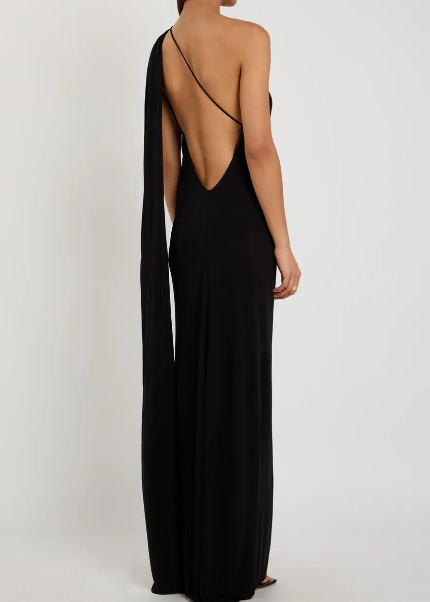 Rania embellished crepe-jersey maxi dress