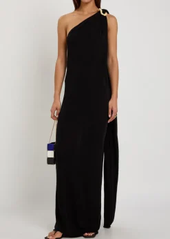 Rania embellished crepe-jersey maxi dress