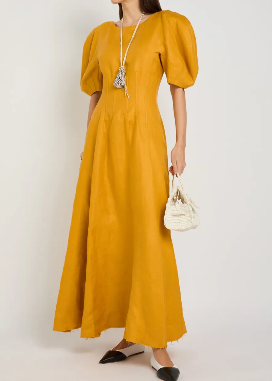 Ranya linen maxi dress