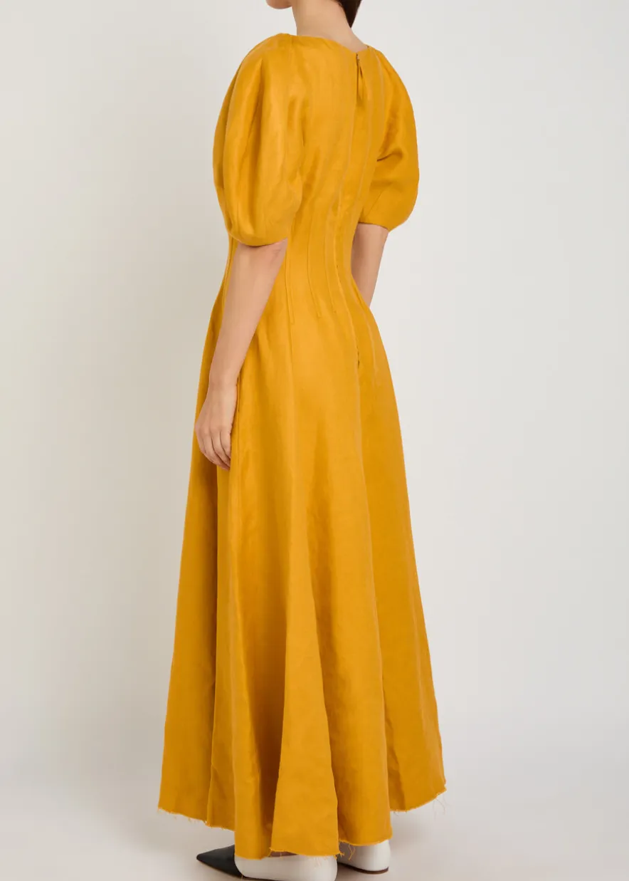 Ranya linen maxi dress