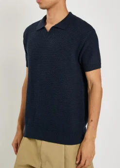 Rapha textured-knit polo shirt