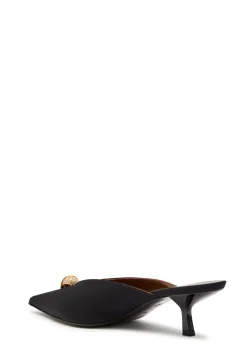 Raquel 50 crystal-embellished woven mules