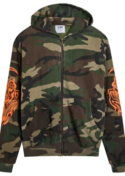 Reaper camouflage hooded cotton sweatshirt