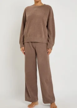 Recy straight-leg bouclé trousers
