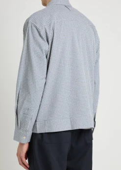 Reed checked stretch-cotton overshirt