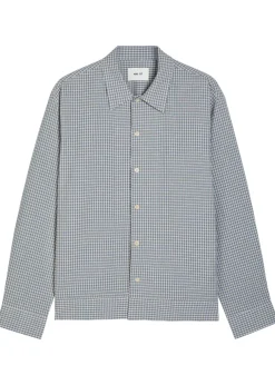 Reed checked stretch-cotton overshirt