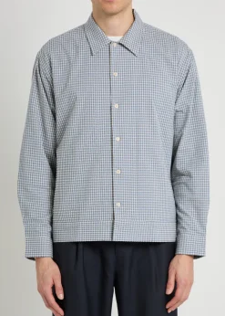 Reed checked stretch-cotton overshirt