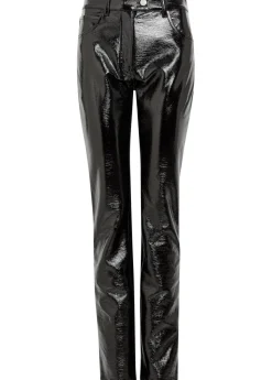 Reedition crinkled vinyl trousers
