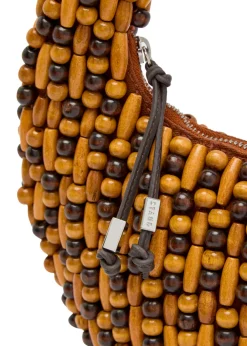 Reef beaded top handle bag