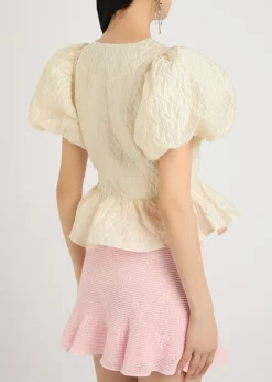 Reef jacquard cloqué blouse