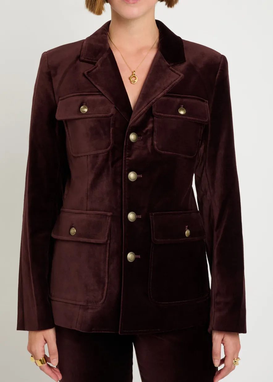 Reign velvet jacket