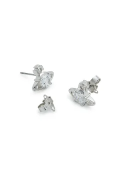 Reina crystal-embellished orb stud earrings
