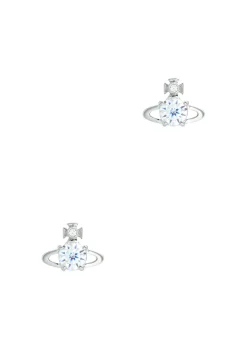 Reina crystal-embellished orb stud earrings