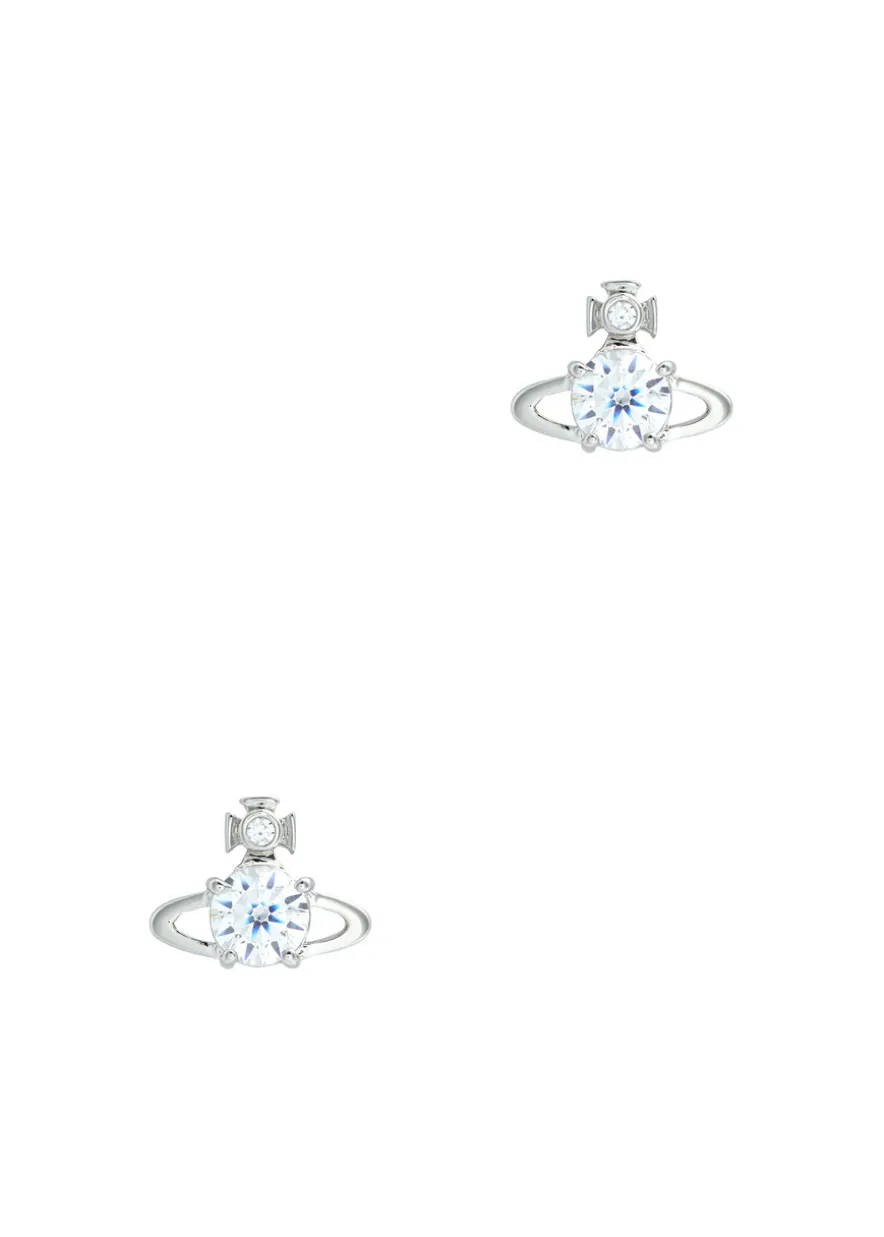 Reina crystal-embellished orb stud earrings
