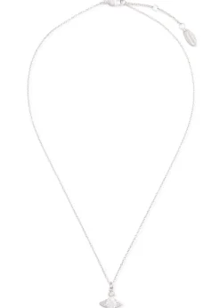 Reina orb silver-plated necklace