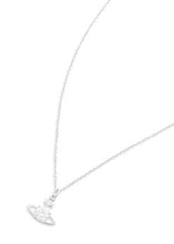 Reina orb silver-plated necklace