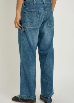 Relaxed straight-leg jeans