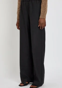 Relaxed straight-leg wool trousers