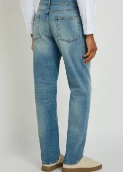 Relaxed tapered-leg jeans
