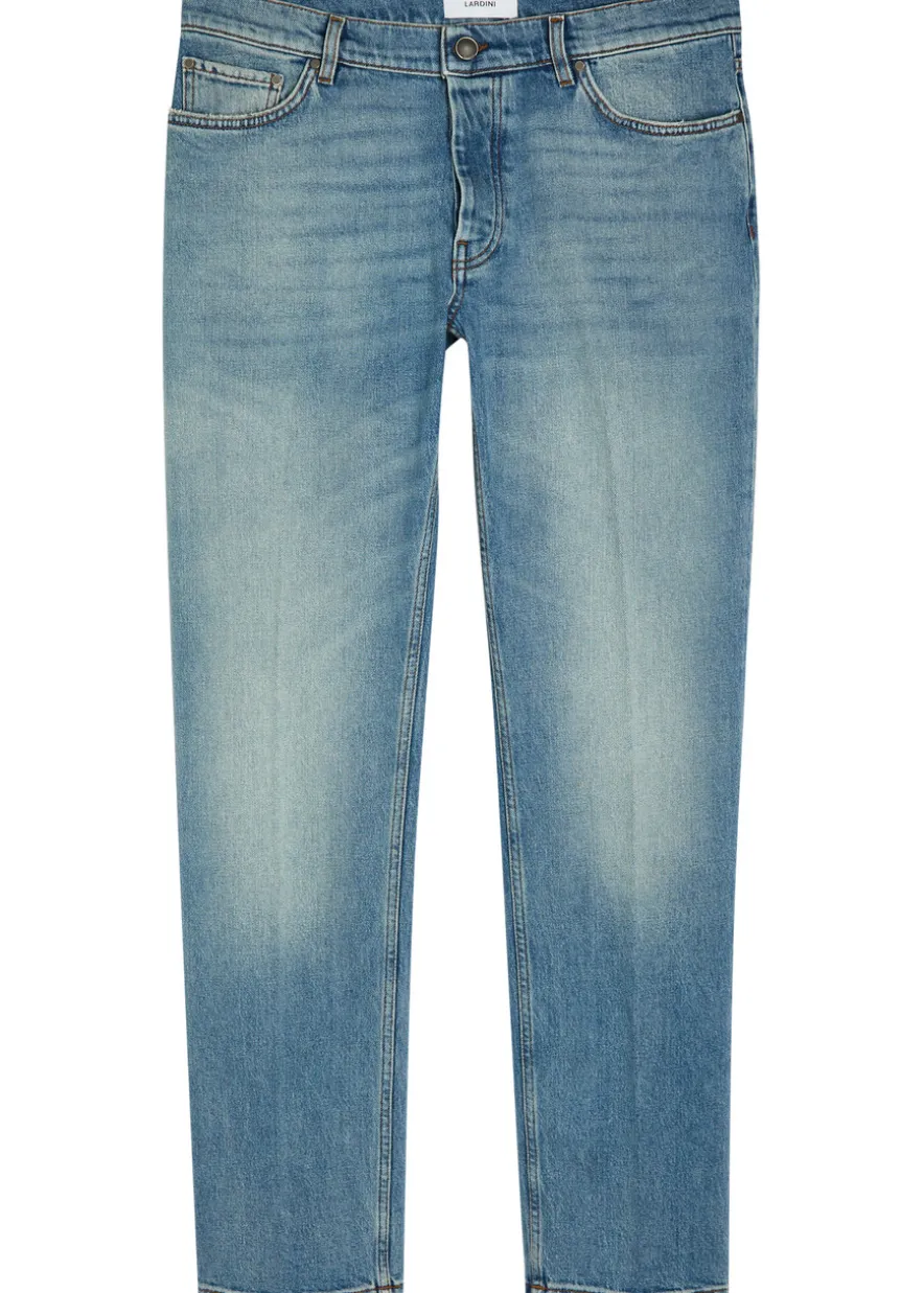 Relaxed tapered-leg jeans