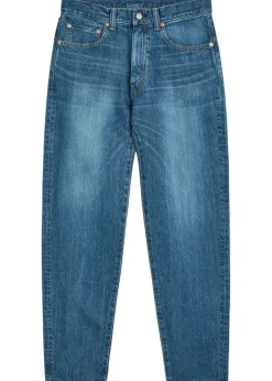 Relaxed tapered-leg jeans