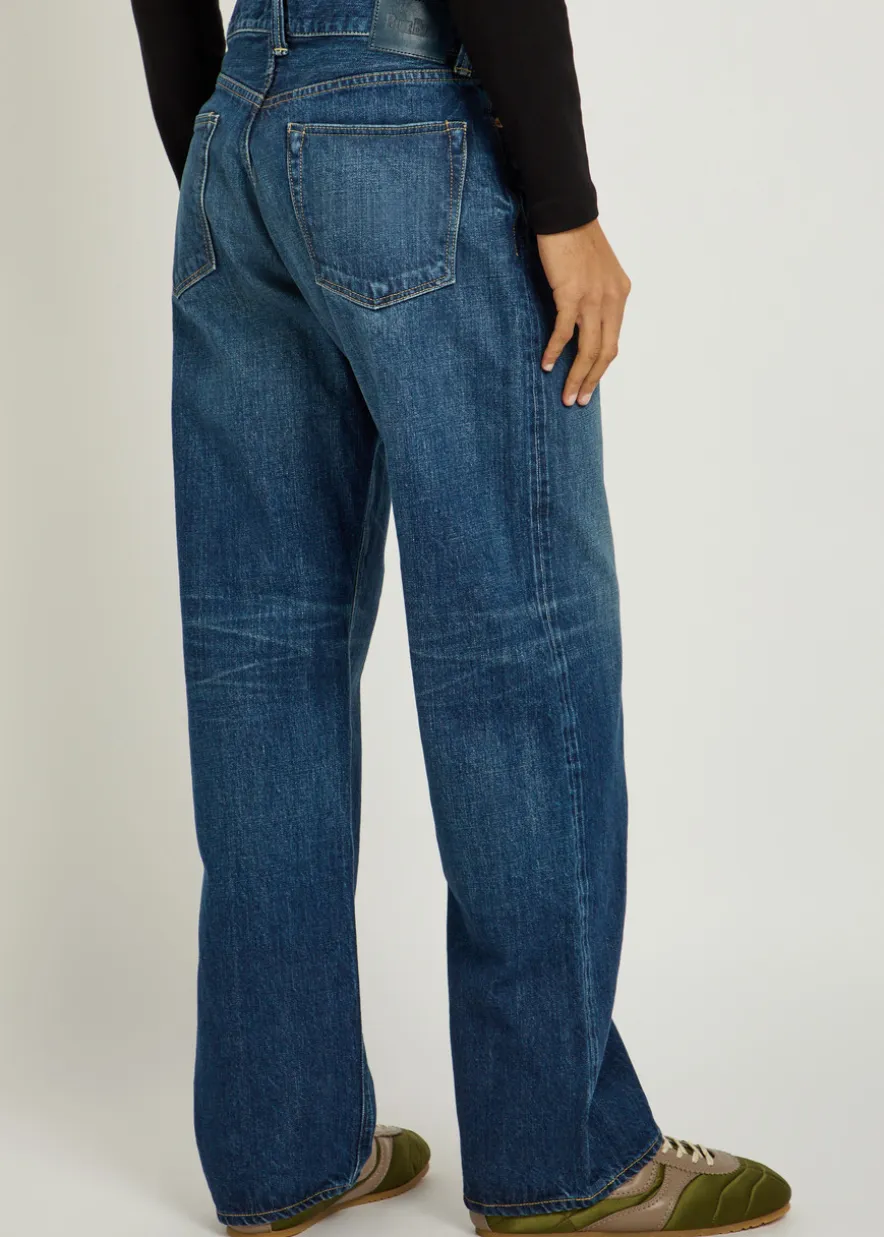 Relaxed wide-leg jeans