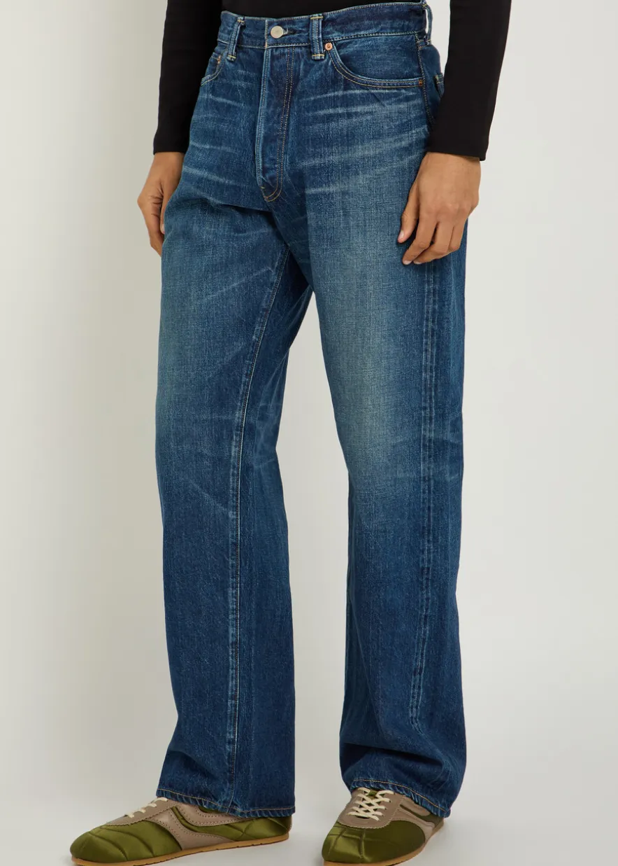 Relaxed wide-leg jeans