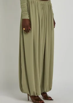 Renier gathered tissue jersey balloon trousers