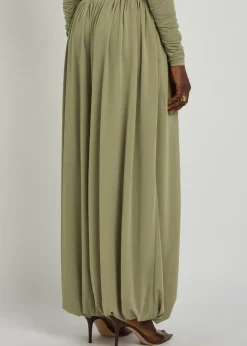 Renier gathered tissue jersey balloon trousers