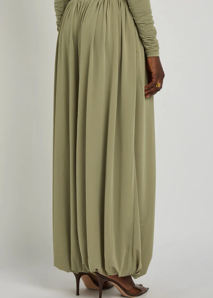 Renier gathered tissue jersey balloon trousers