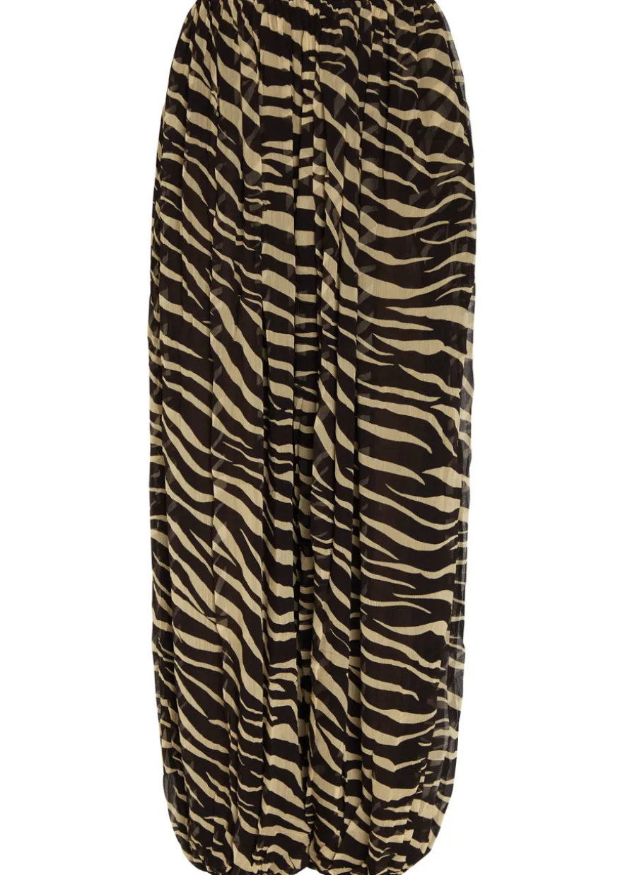Renier zebra-print georgette balloon trousers
