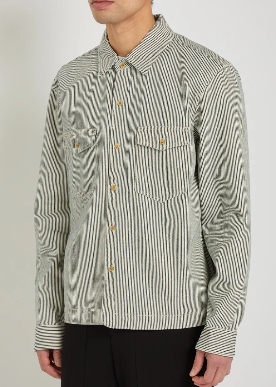 Renzi striped denim jacket