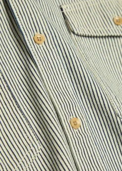 Renzi striped denim jacket