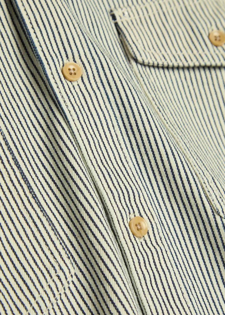 Renzi striped denim jacket