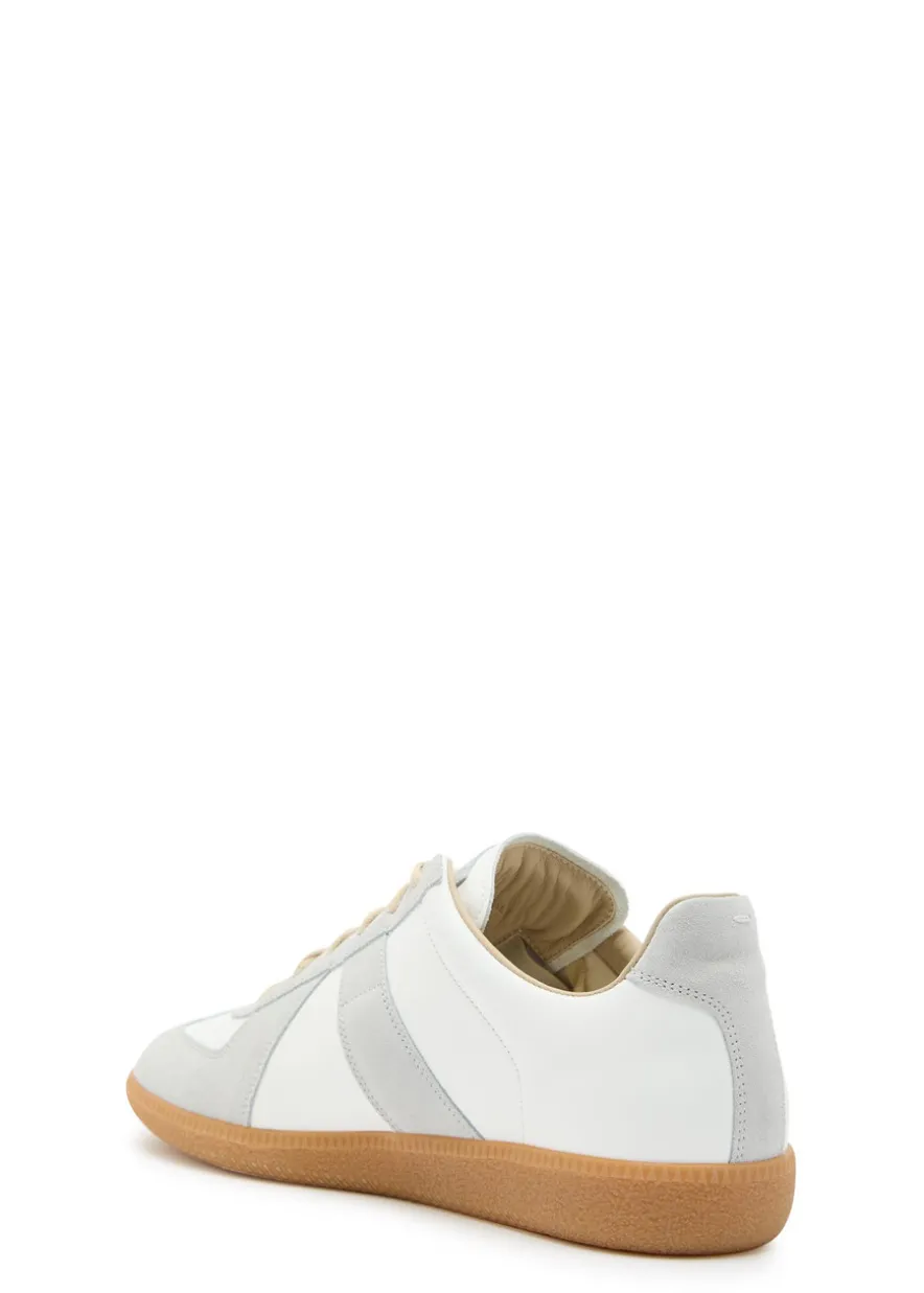Replica panelled leather sneakers