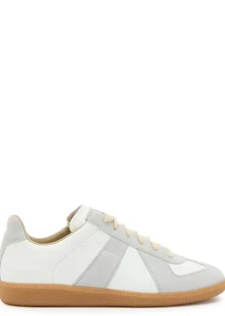 Replica panelled leather sneakers