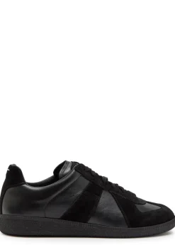 Replica panelled leather sneakers