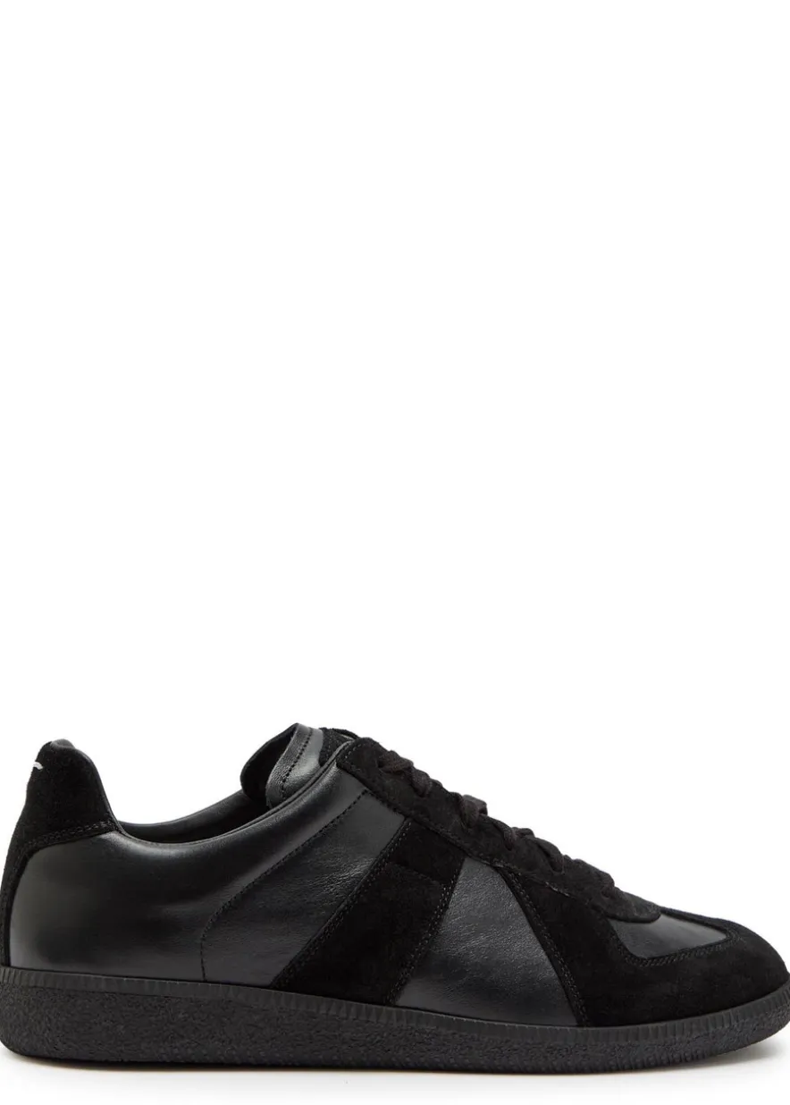 Replica panelled leather sneakers